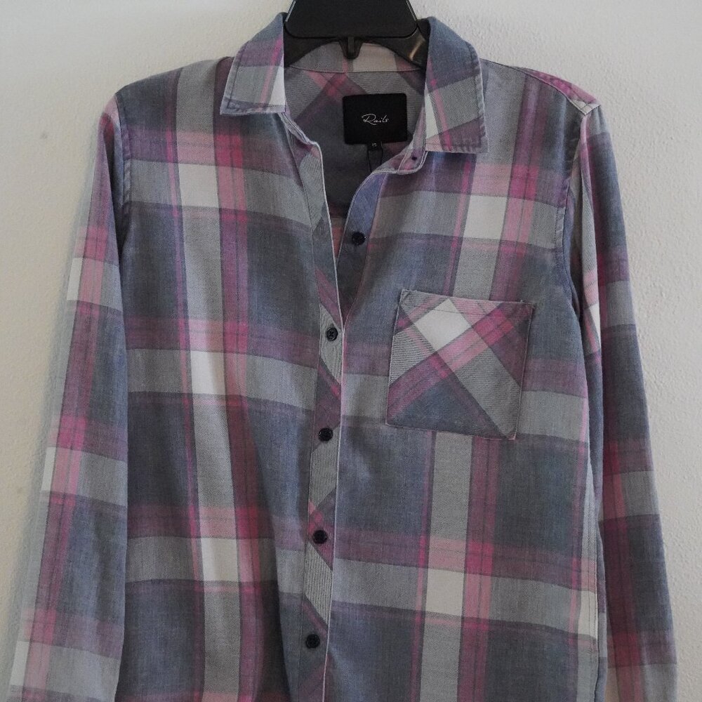NWT, Rails, Hunter, Plaid Button-down Long Sleeve… - image 3